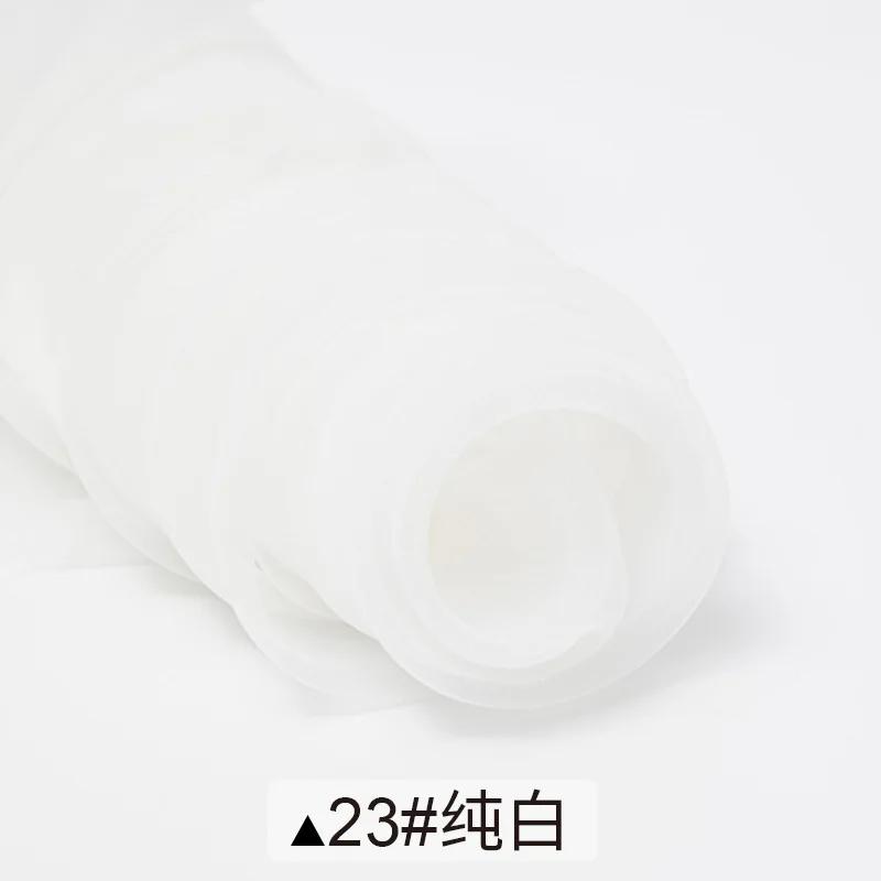 1m/2m/5m Soft Organza Mesh Fabric Making Wedding Dresses Curtain Scene Decoration Handmake DIY Sewing Fabrics TJ0031