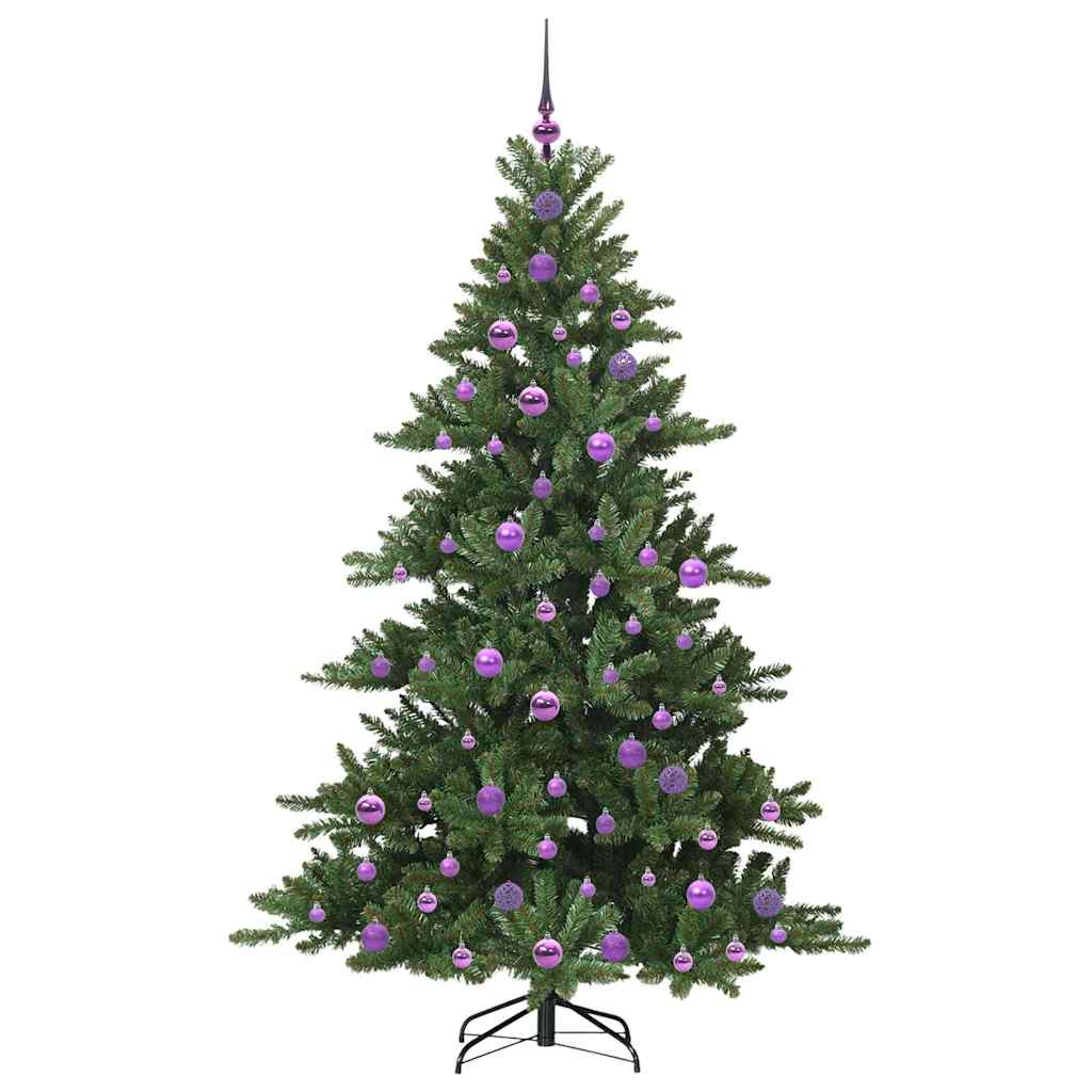 Artificial Foldable Christmas Tree Green 180 Cm PVC and Steel