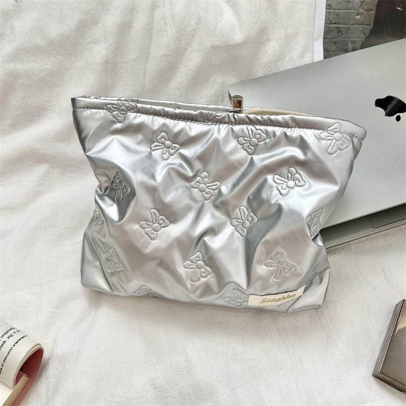

41241 Quilted PU Love Clutch Bag Cosmetic Bag Skin Care Product Coin Purse Liner Multifunctional Storage Bag