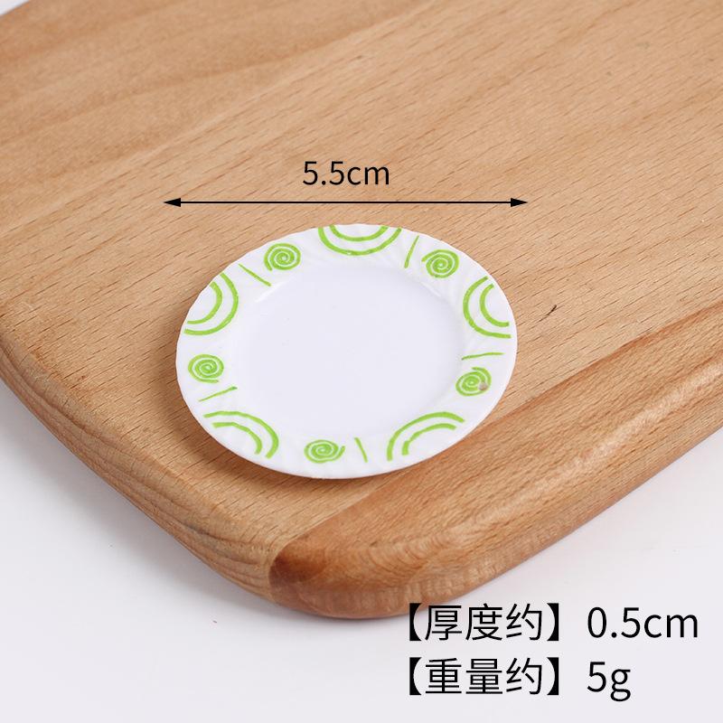 Mini Miniature Simulation Plate Small Bowl Tableware Diy Food Play Accessories Mini Container Play House Kitchen Toys