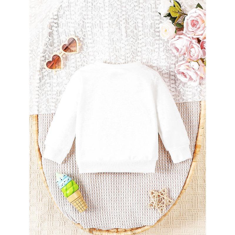 Kids Crewneck Sweatshirt, Cute Cowboy Print Long Sleeve Top