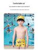 Children's Cartoon Swimsuit Set: Toddler Swim Shorts & Cap for Beach