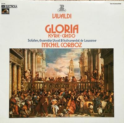 LP Record MICHEL CORBOZ - Vivaldi, Gloria - Kyrie - Credo 64291 EMI Electrola 1975 Germany Classical Used
