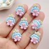 20Pcs New Resin Mini Cartoon Unicorn Series Flat Back Cabochons Scrapbooking DIY Jewelry Craft Decoration Accessories