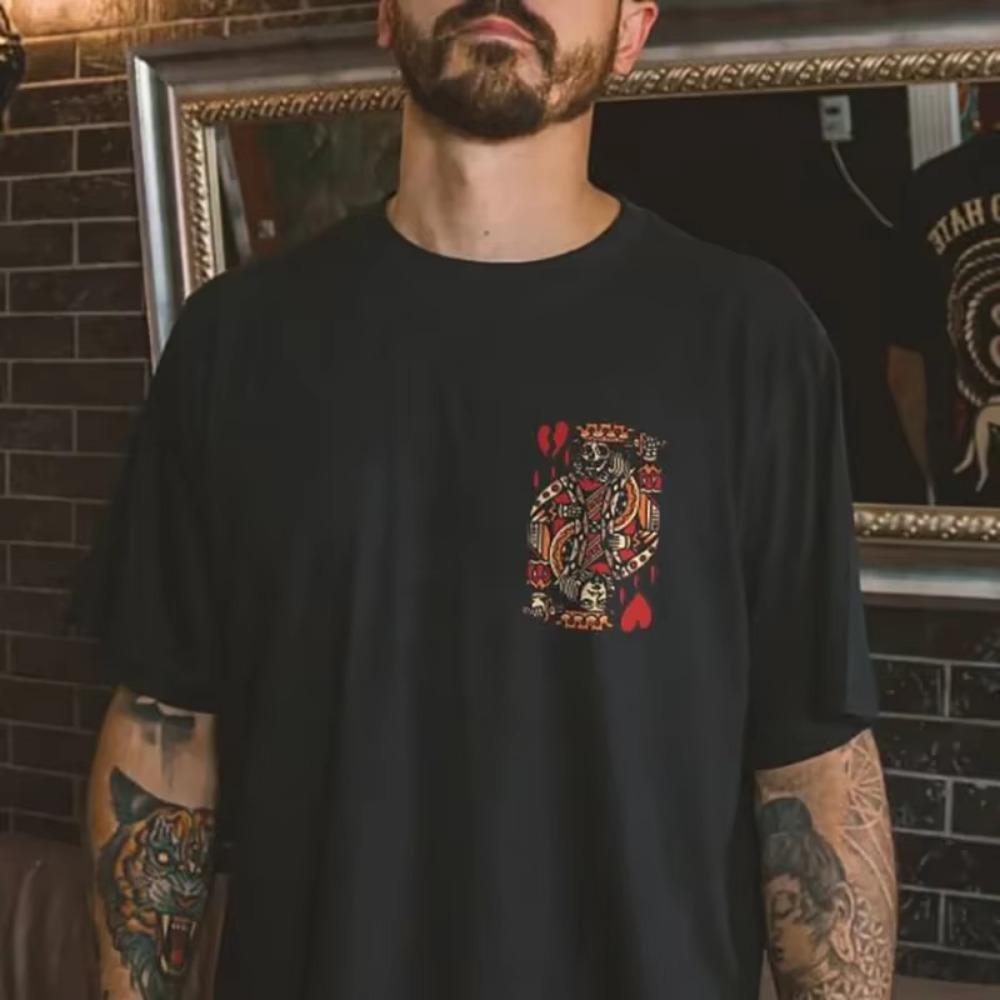 2024 Hipster Fallow Graphic Popular Men's Summer Weird Quick Dry Material Short Sleeve 3D Printed Shirt Loose Shirt Men's Cloth