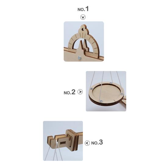 1 Satz Balkenwaage Lehrdemonstrationsspielzeug Fördert Lernen DIY Balkenwaagen Physikspielzeug Schülerspielzeug