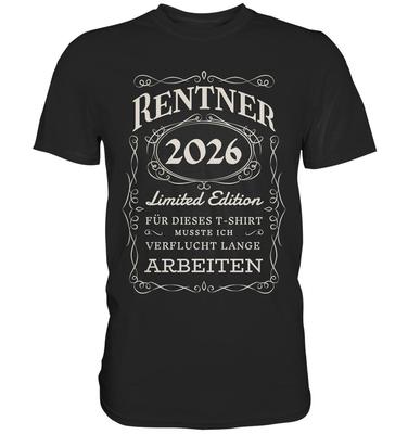T Shirt Pensioner 2026 Saying Pension Farewell Gift Retirement Funny Retirement Gift Ideas - Premium T-Shirt