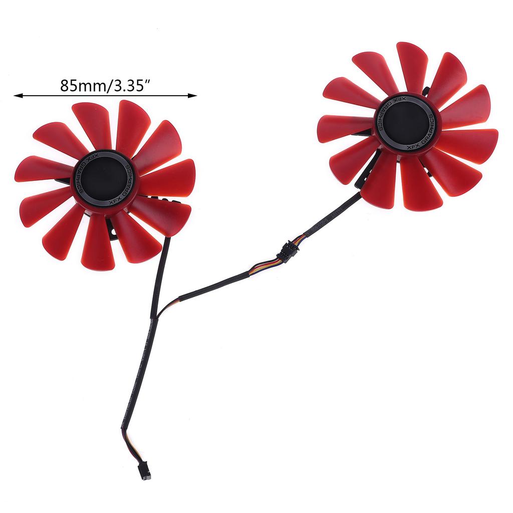 2pcs 85mm RX-570-RS RX-580-RS FD10U12S9-C Fan for XFX RX470 RX570 RS RX580 RS