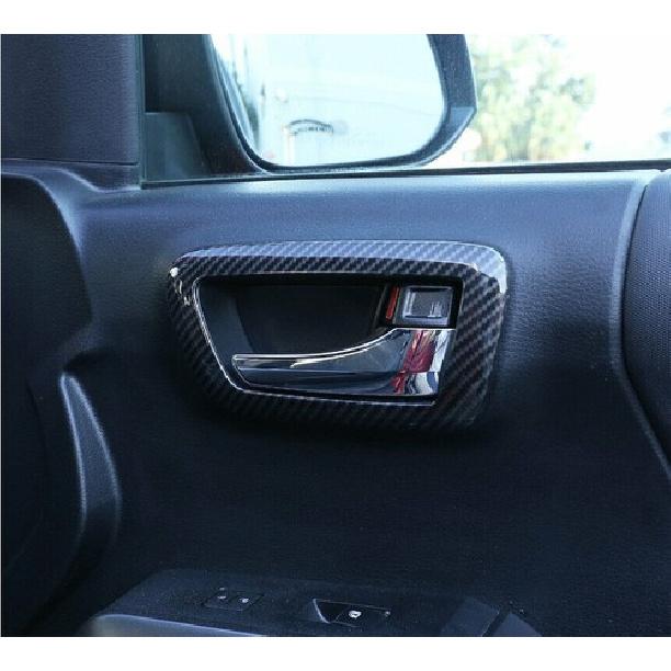 For Toyota Tacoma 2016- Carbon Fiber Inner Car Door Handle Bowl Cover Trim