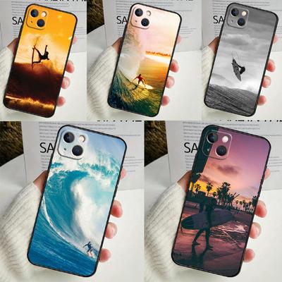Obal na telefon s vlnami na surfování v Kalifornii Pro iPhone 14 13 12 11 16 15 Pro Max Plus Mini 7 8 X XR XS Max Měkký kryt
