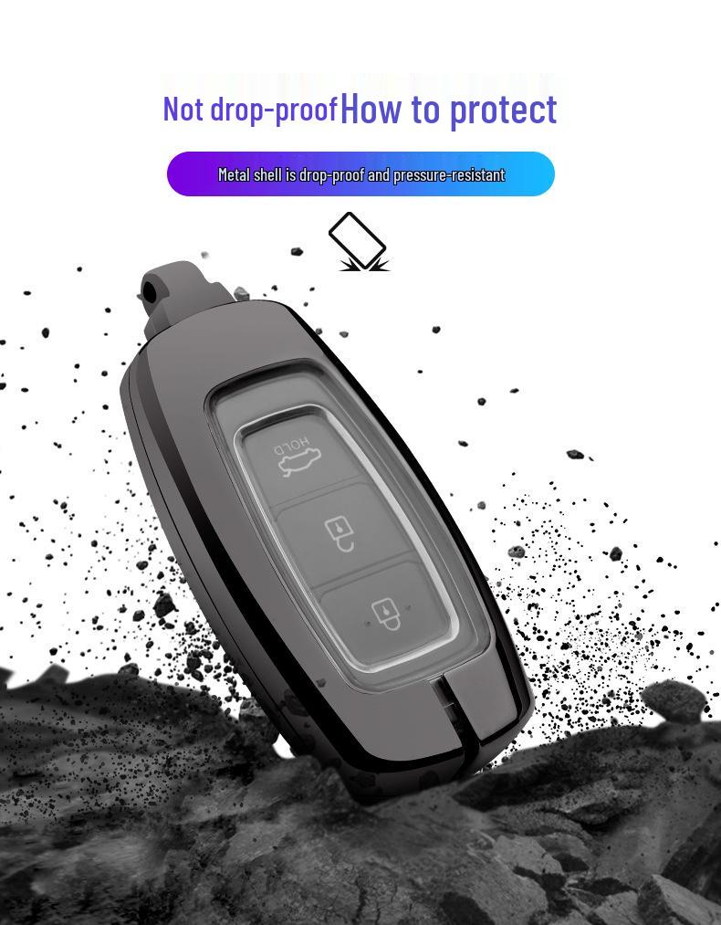 Key Cover for Hyundai 2019 Feista, ix35, and New Santa Fe Models