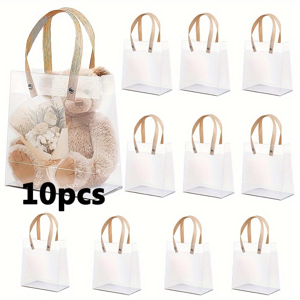 

10 шт. Маленький подарочный пакет с ручкой для вечеринки, семейного дня, юбилея, дня рождения, праздничного благословения, подарочная упаковка, сумка для свадьбы 10pcs bags
