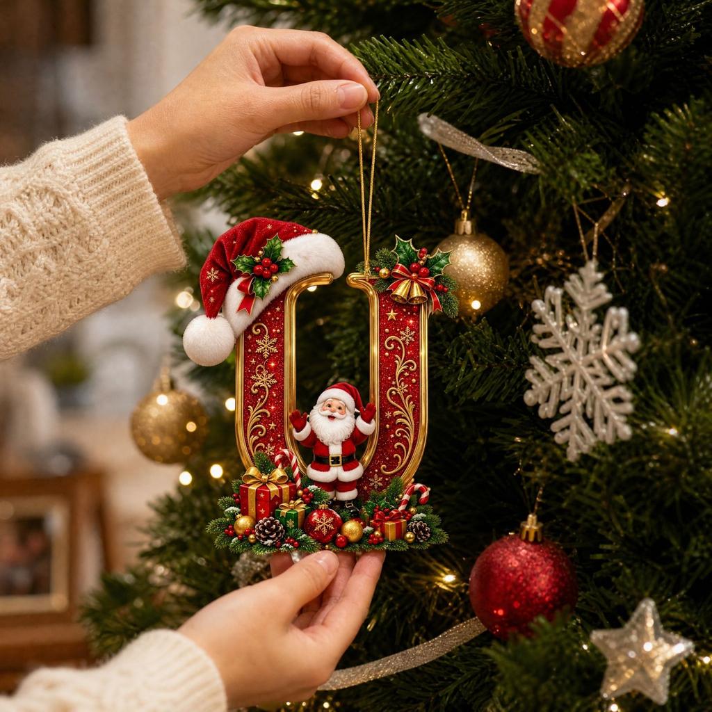 Christmas Acrylic Hanging Ornament for Holiday Tree Decor and Festive Home Display