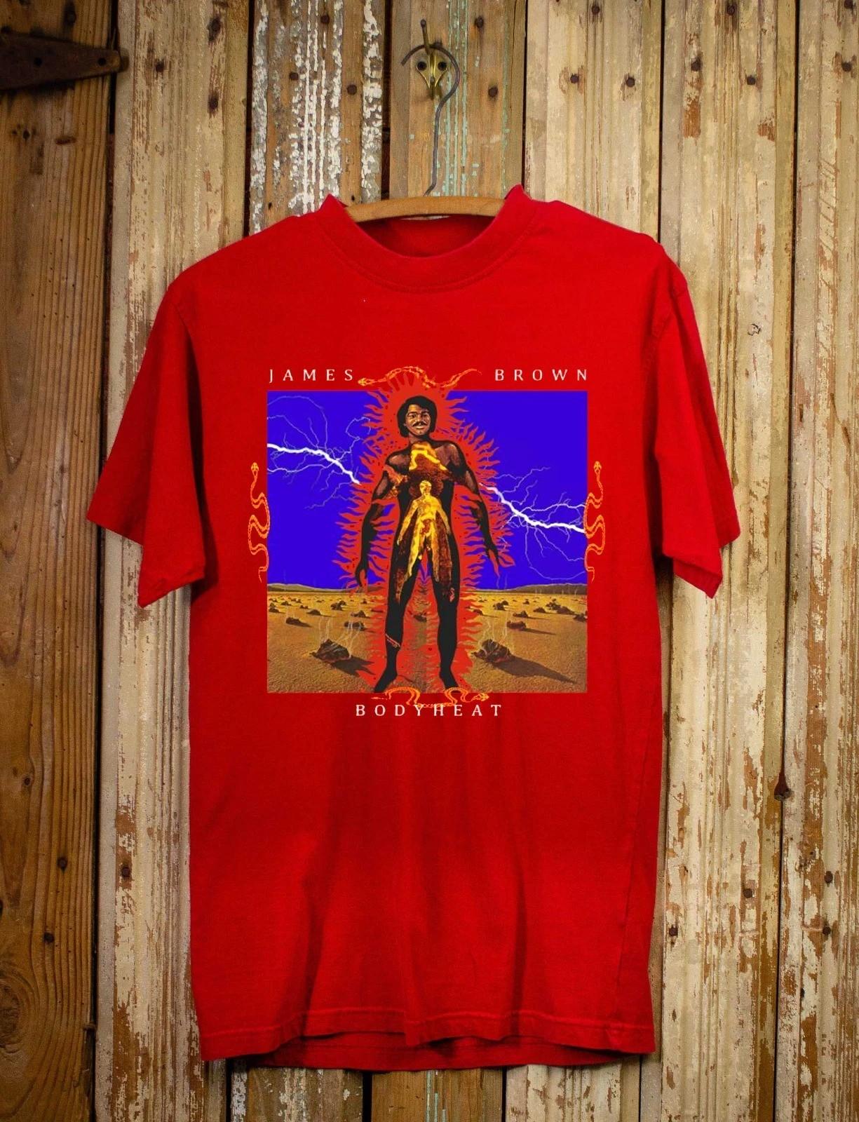 James Brown - Bodyheat Unisex S-4XL Cotton T-Shirt Red Color BL1739 XXXL