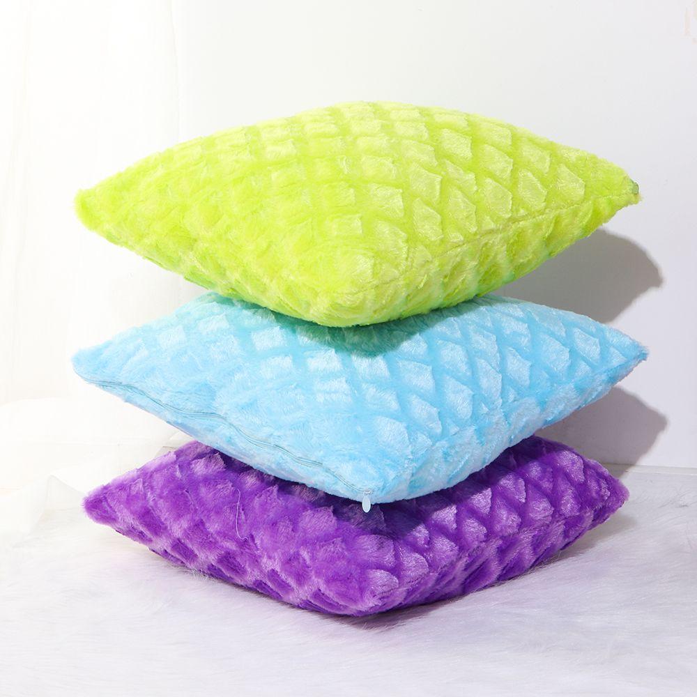 Soft Car Seat Home Decor Cushion Cover Throw Pillow Cases Winter Warm Corduroy