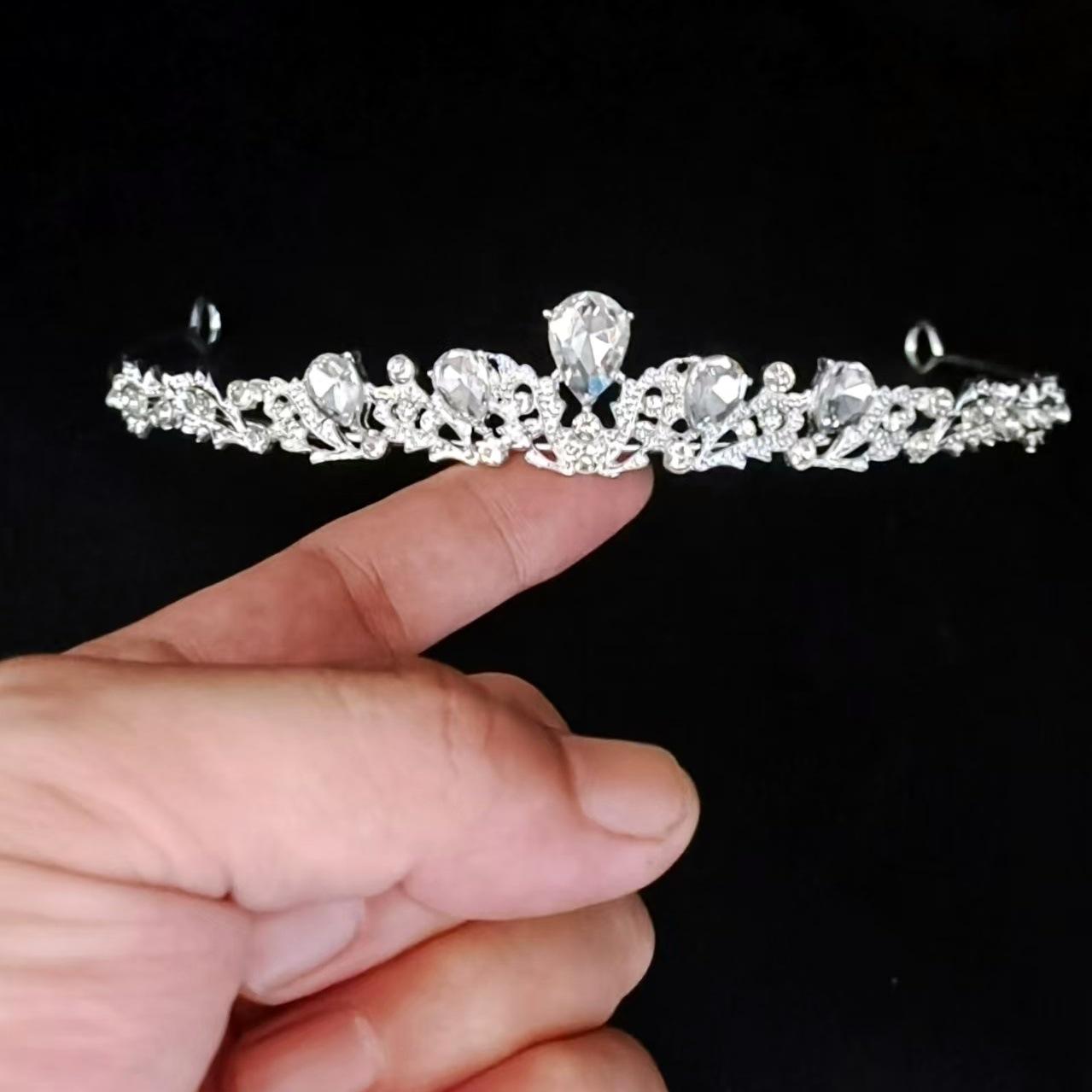 

Цирконовая корона свадебный головной убор подиумные аксессуары для волос платье аксессуары для выступлений девушки подарок на день рождения корона