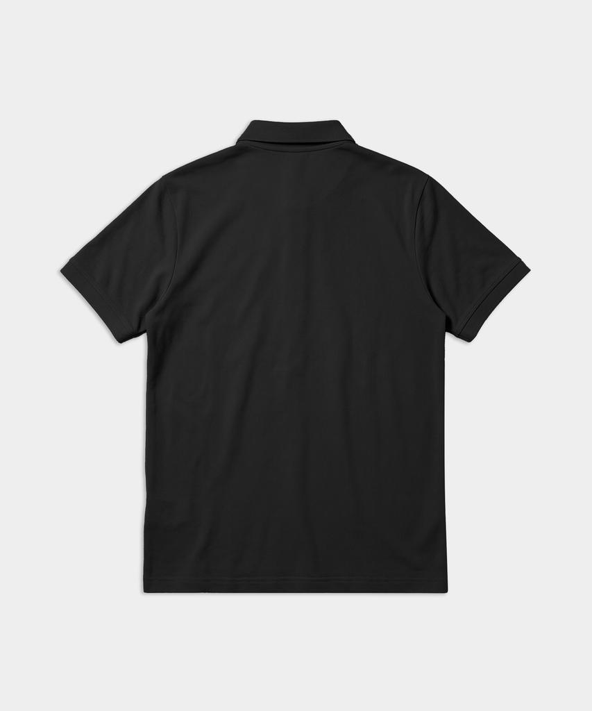 BIRBANTE Gentile Pique Collar T-Shirt - Black