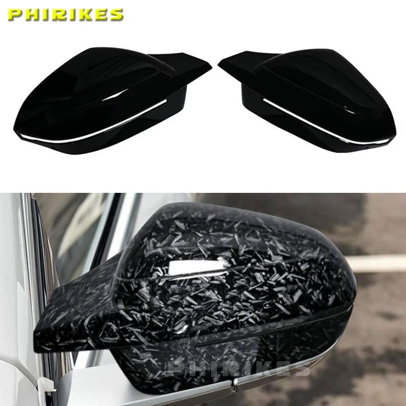 Side Wing Rearview Mirror Cover Cap For BMW 7 I7 I5 5 Series G60 G61 G68 G70 G90 -2024 M3 Carbon /Black high quality types