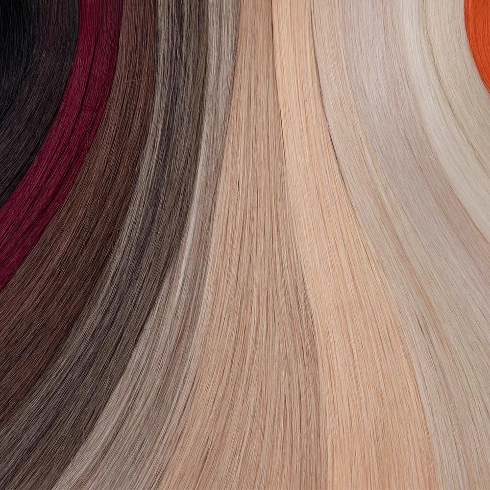 Synthetic Straight Hair Extension Salon Natural Hair Bundles 24-36 Inches Ombre Brown Blonde Fake Hair High Temperature Fiber