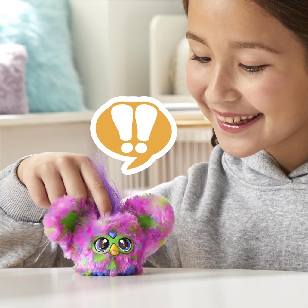 Hasbro Furby Furblets Talky Mini Friend, 45+ Sounds, Furby Language Only, Electric Plush Toy, Ages 6+, Colorful, Authentic Product (G1399)