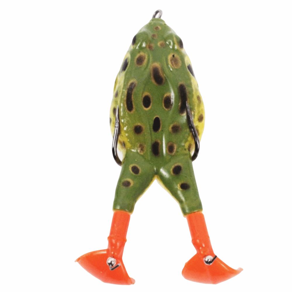5PCS 12cm 9g Topwater Frog Lures Floating Simulation Fishing Lure Lifelike Frog Lures  For Bass