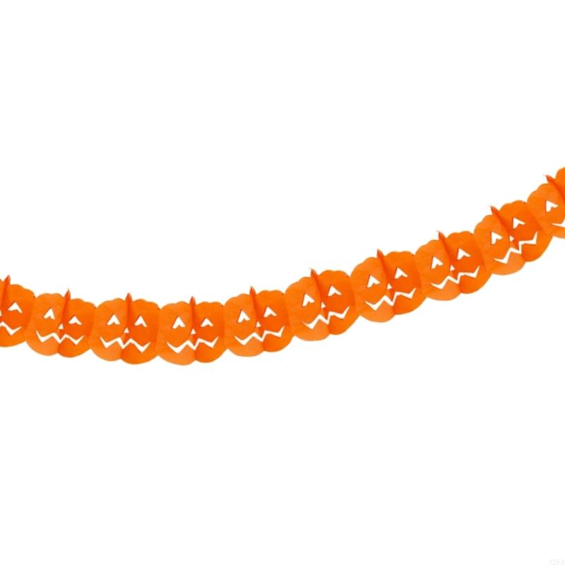 Halloween Themed Paper Chain Garlands Pumpkins/Spiders Shaped Party Decoration