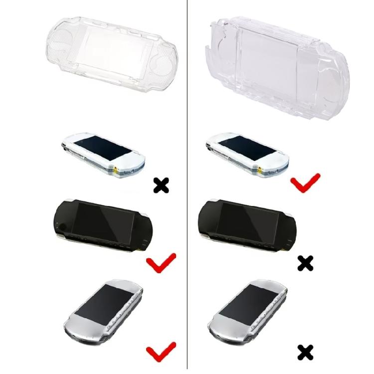 Elegante Transparente Schutzhülle Hartschale Geeignet für PSP1000/PSP2000 Kratzfeste Schale Erhöht die Haltbarkeit