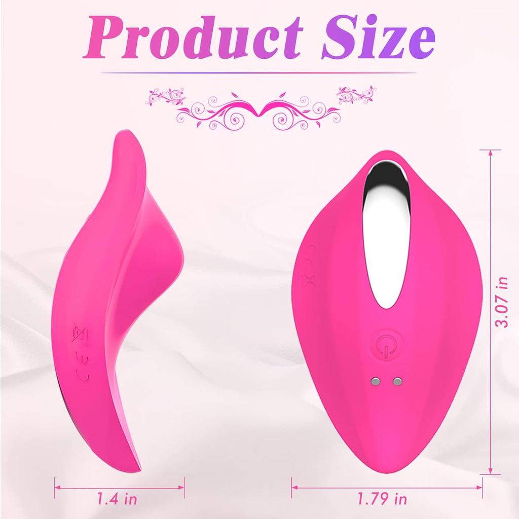 Wearable Panty Vibrators Adult Sex Toys for Women or Couples, Remote Control Clit Mini Vibrator with 12 Vibrating Modes Vibrating Panties Quite Rose