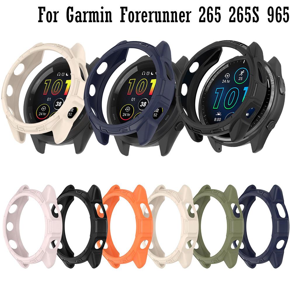 TPU Protective watch Case For Garmin Forerunner 265 265S 965 SmartWatch Protection Case Cover Shell Replacement Shockproof Clear