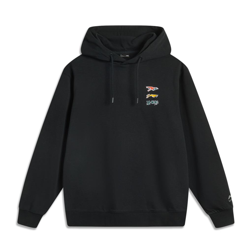 Li Ning Sports Lifestyle Series High Street Americká Retro Móda Všestranná Mikina s Kapucí s Potiskem Pletená Dlouhý Rukáv AWDV811-1