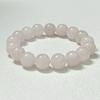 Pink Crystal Bracelet for Women 8mm Round Beads Beaded Bracelets 10mm Semi-Precious Gemstone Bangle Jewelry Gifts