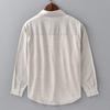 Men's Linen Business Casual Long Sleeve Shirt - Spring/Summer Versatile Cotton Linen Top