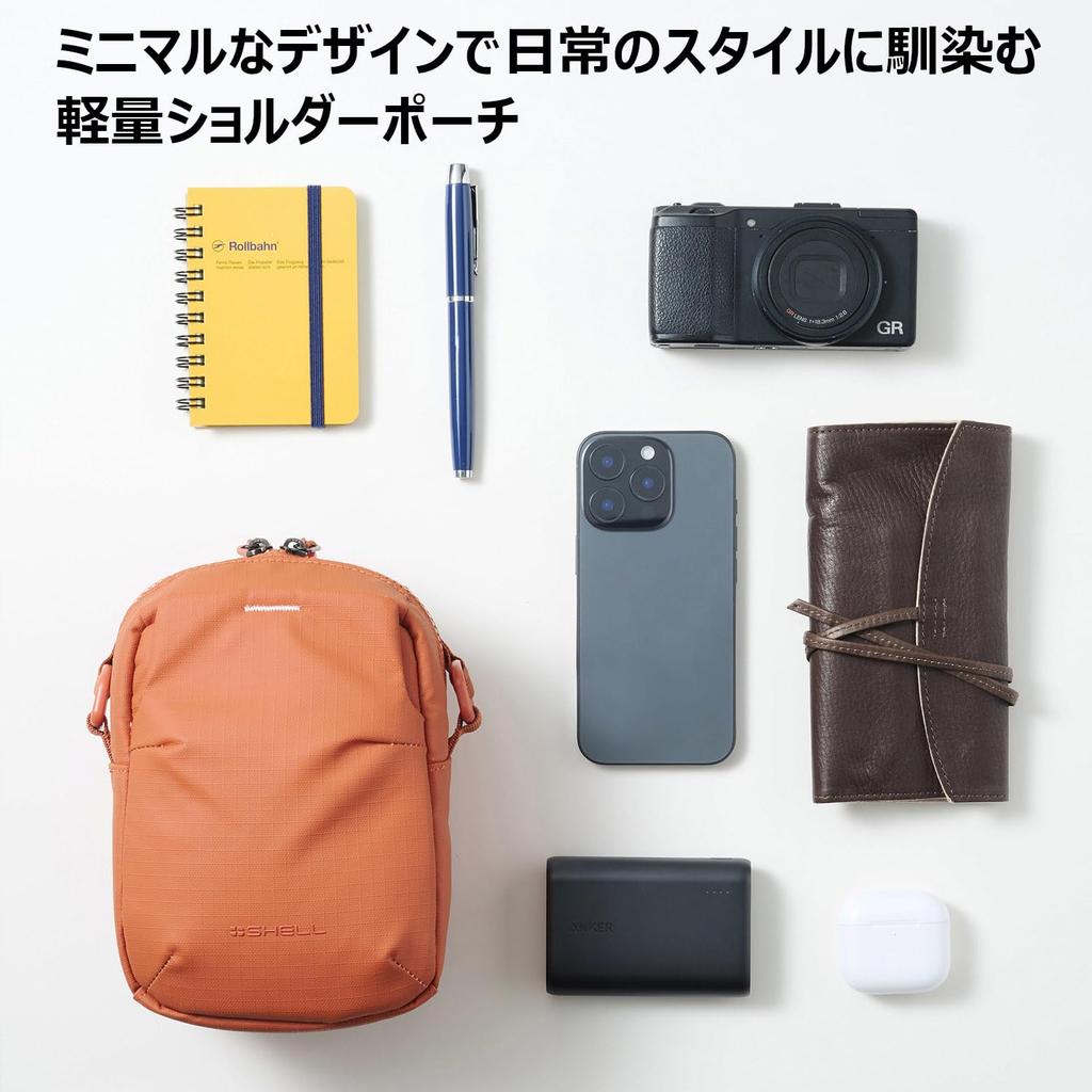 HAKUBA PlusShell Stream Camera Bag Shoulder Pouch AZ Orange Water-Resistant Lightweight Everyday Use AMZSP-STSPOR 4977187005943