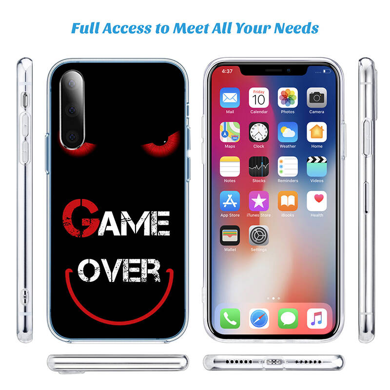 Game Over Phone Case for Motorola Edge 20 30 S30 40 50 Fusion Lite Plus Pro Ultra Neo One Action Zoom Hyper Power Macro Vision