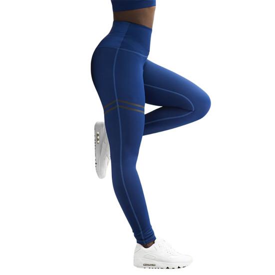 Sport Damen Einfarbige Mesh-Streifen Push-Up Leggings Schlanke Hohe Taille Yoga-Hose