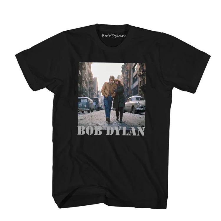 Singer Bob Dylan Rock Poet Classic Poster Graphic Print Tshirt Men Women Retro Washed Highstreet Oneck Cotton Summer New Tee