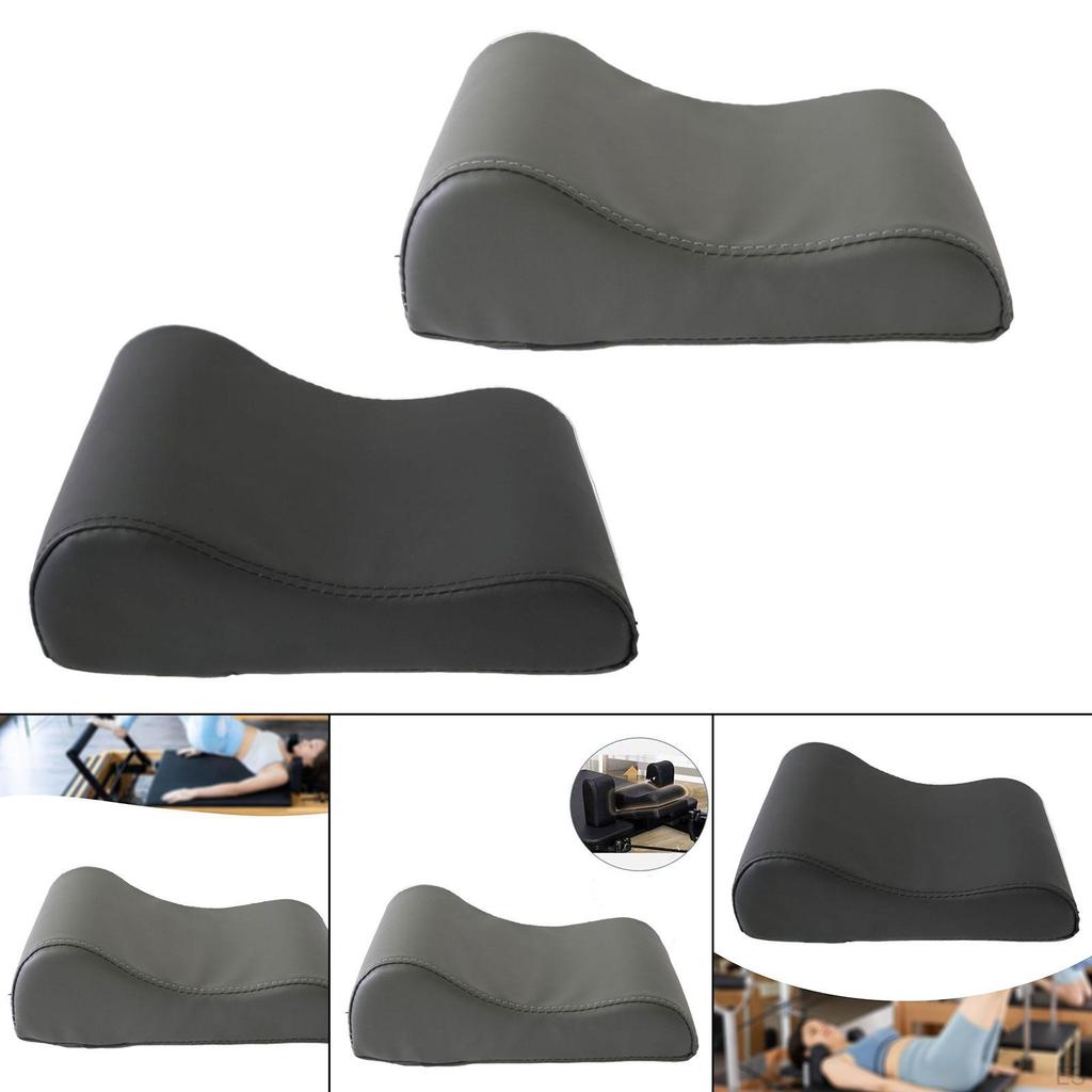 Head And Neck Support Cushion for Pilates Reformer with Adjustable Strap, Compact Made of PU