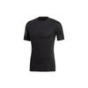 Adidas T Shirts Men's Black Crew Neck Moderate Straight Fit DQ3563