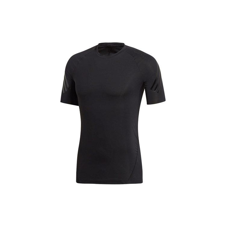 Adidas T Shirts Men's Black Crew Neck Moderate Straight Fit DQ3563