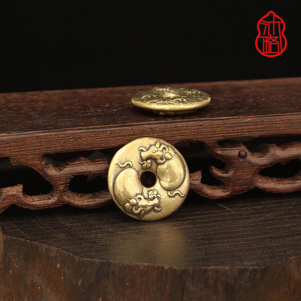 Handmade Solid Brass Zodiac Ox Keychain Pendant