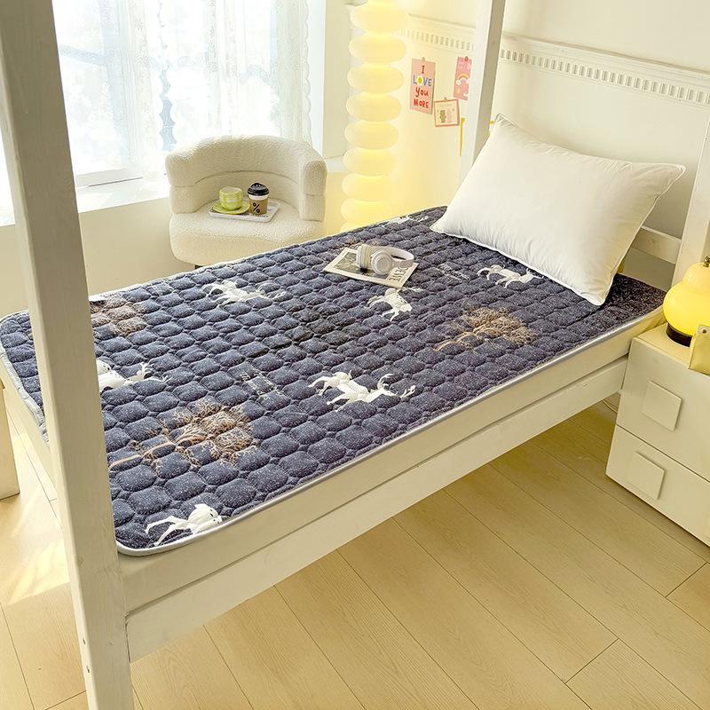Breathable Mattress,Soft Cushion with Elastic Straps,Dormitory Tatami,Quilted Cotton Bed Sheet,Bedroom Mattress,Protective Pad,Anti Slip Bed Pad