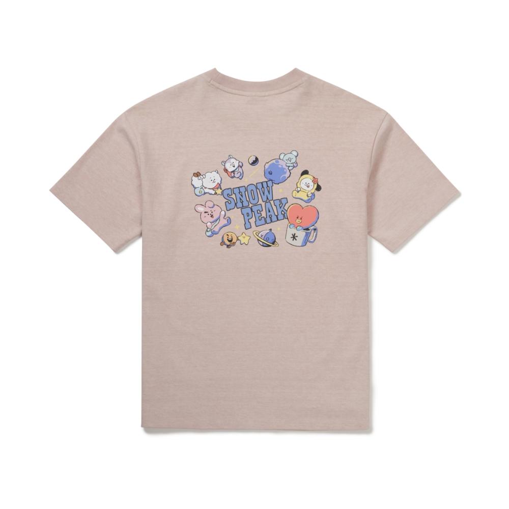 SNOWPEAK [Snow Peak I BT21] Women's Graphic Short Sleeve T-Shirt (S26MWFTS92)