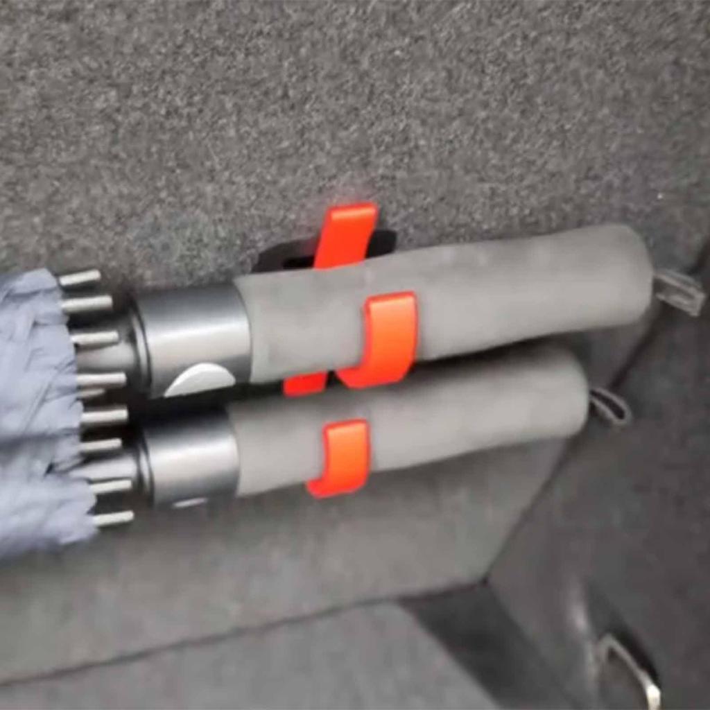 2/4/6pcs Car Umbrella Hook Dual Hooks Multi-Purpose Hooks PLA Material Anti Slip Design for SUV Sedan Trunk Organizer