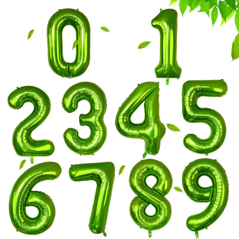 1pc Number 0-9 Foil Balloon 16inch digit Air Helium Globos Baby Shower Party 1pc Number 0-9 Foil Balloon 16inch digit Air Helium Globos Baby Shower Party