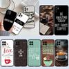 NH16 Coffee Time Phone Case for Samsung Galaxy A11 A12 A13 A15 A52S A53 A55 A56 A70 A71 A72 A73 F06 F16 F56 S10 Plus S10e