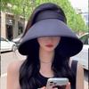 Outdoor Sun Protective Hat for Women Breathable Hollow Top Design Wide Brims Hat for Various Activity Fishing Cycling
