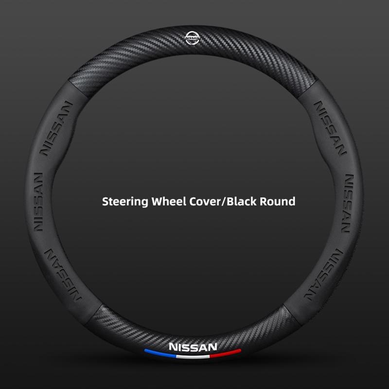 Nissan emblēma Ādas stūres rata pārvalks