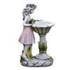 Solar-Fee-Engel-Statue Wasserdichtes Harz Gartendekoration für Hof Terrasse