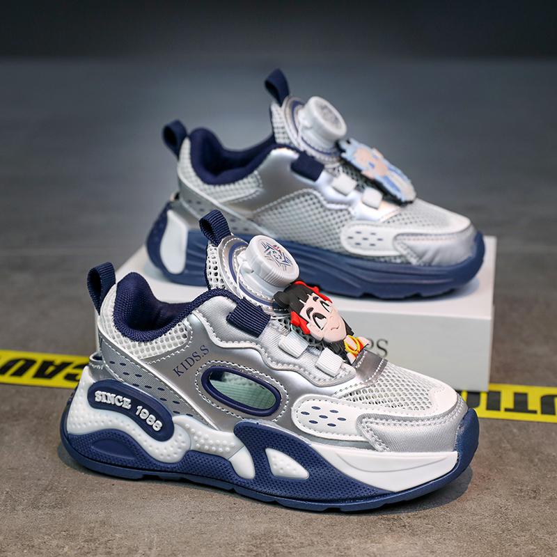 

Дитяча мода літня дихаюча повсякденне взуття діти бігові спортивні студенти дівчата трендові зручні кросівки для спортзалу 37 синій