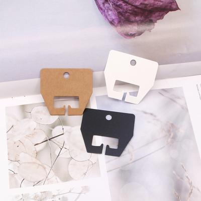 100Pcs 5*4.5Cm Hairpins Packing Cards For Handmade Girls Small Grab Clip Hair Claw Paper Display Cards Retail Hanging Tags